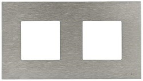 Рамка универсальная ABB Niessen Zenit 2-м. 4 мод. N2272 OX металл натуральная сталь фото Рамка универсальная ABB Niessen Zenit 2-м. 4 мод. N2272 OX металл натуральная сталь картинка